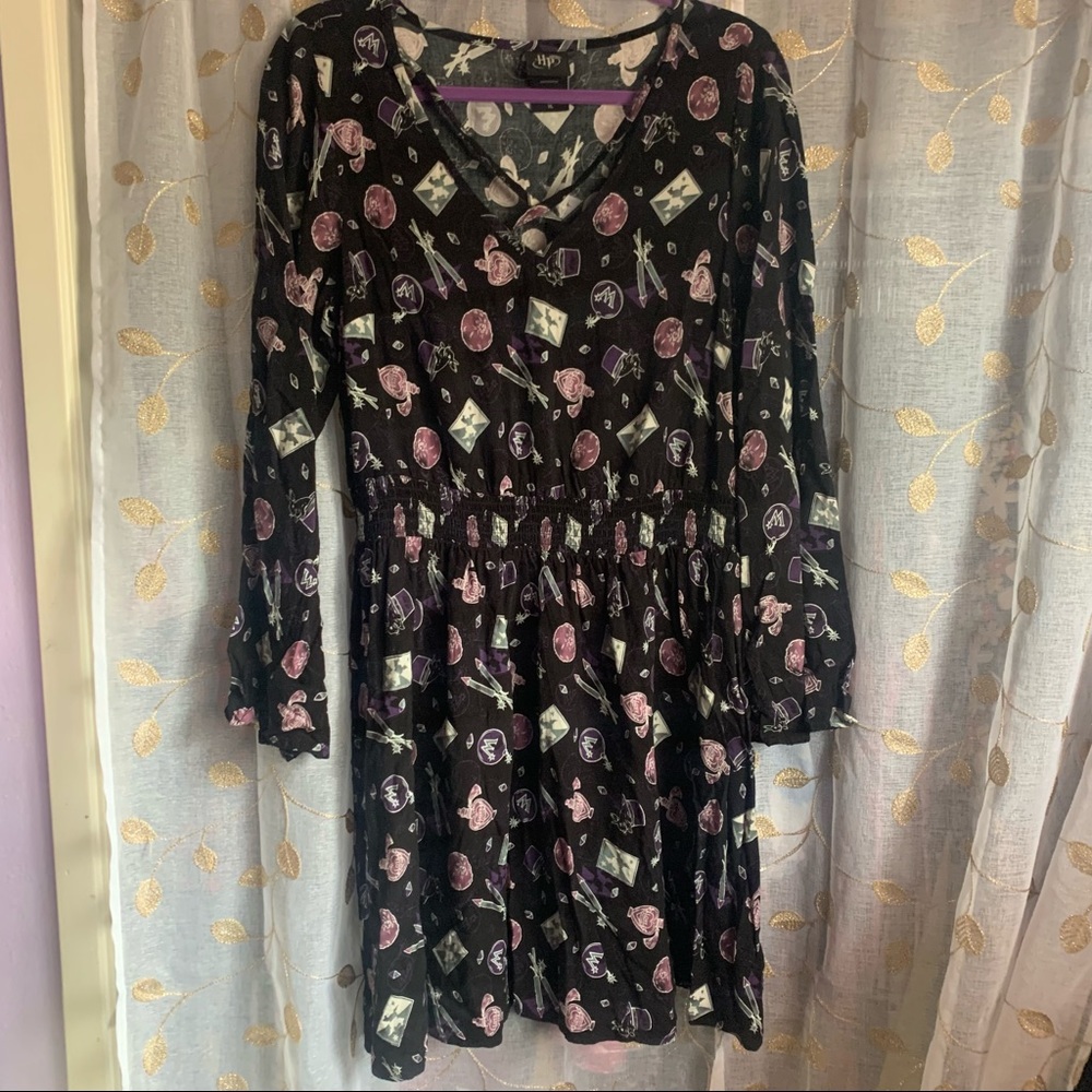 Hot Topic Harry Potter Weasleys' Wizard Wheezes Bell Sleeve Dress